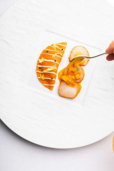 Plat gastronomique domaine du liziec